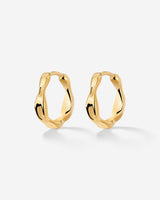 Liquid Shape Hoopies Oro
