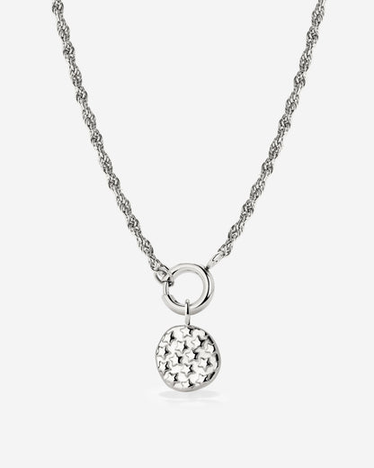 Starry Skies Rope Chain Collana Set Argento