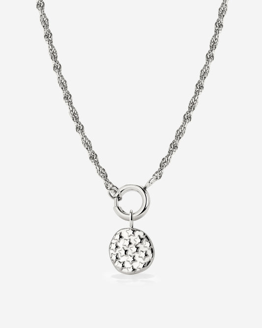 Starry Skies Rope Chain Collana Set Argento