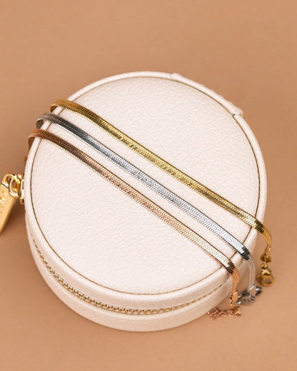 Slim Herringbone Collana Oro