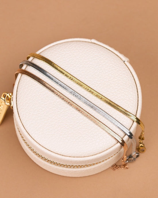 Slim Herringbone Collana Oro