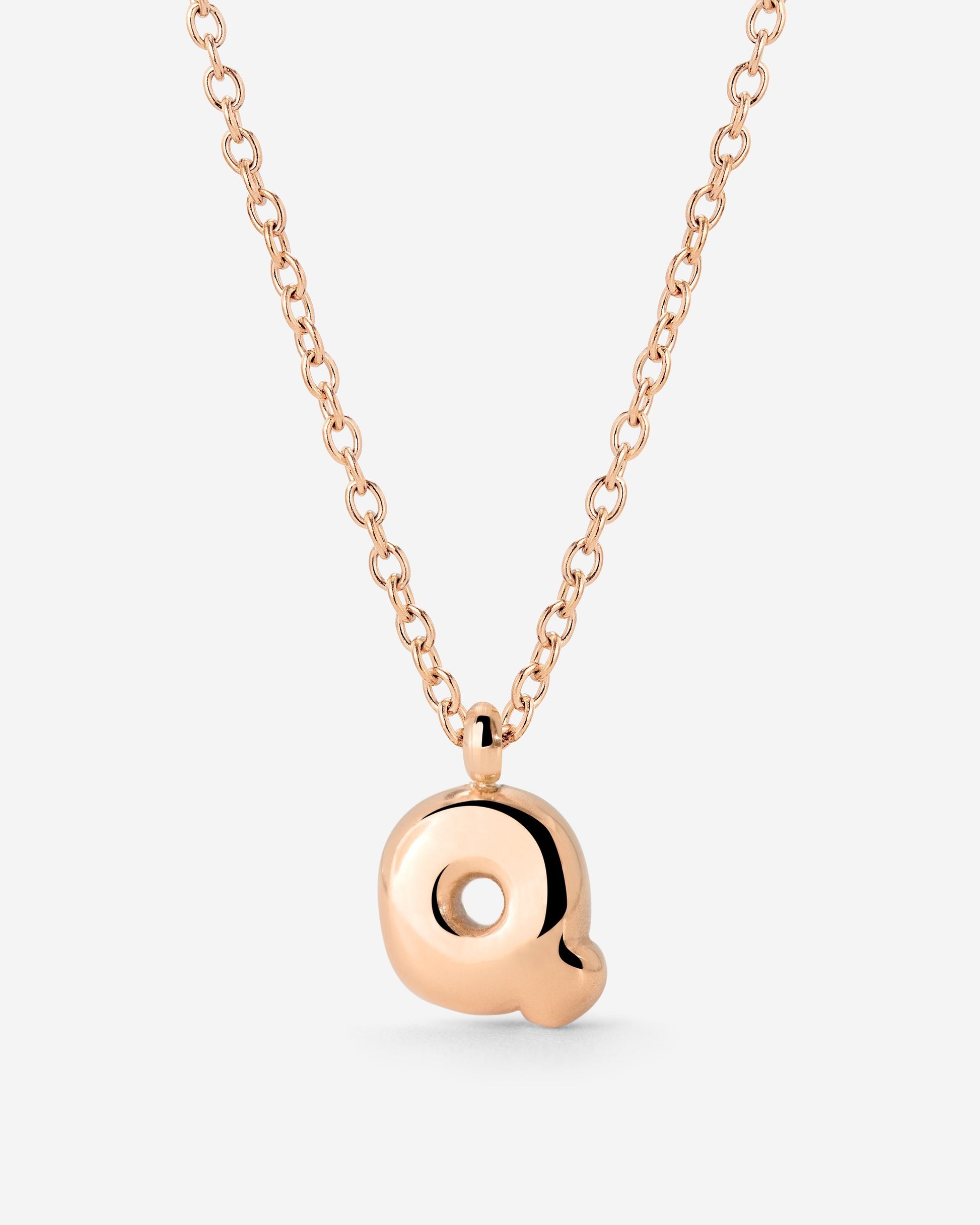 Bubble Letter Collana Oro Rosa