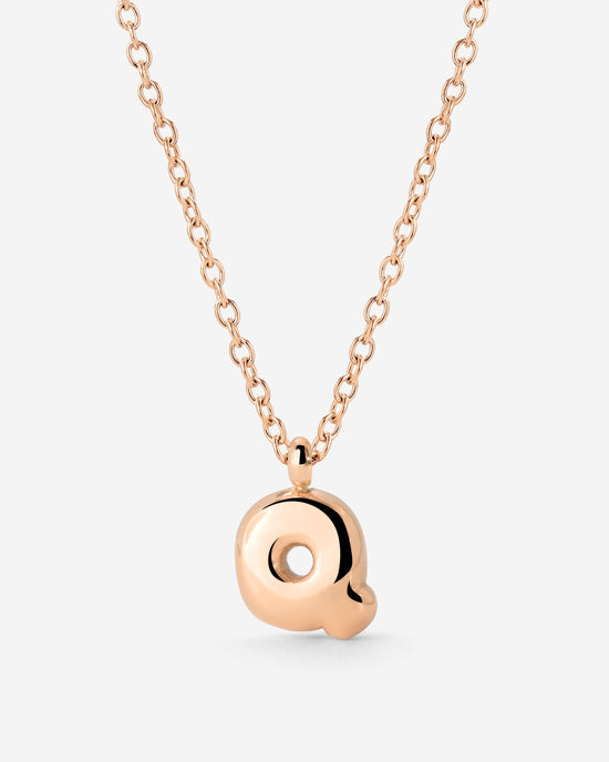 Bubble Letter Collana Oro Rosa