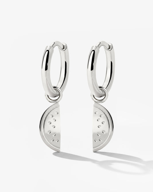 Melony Hoop Set Small Argento