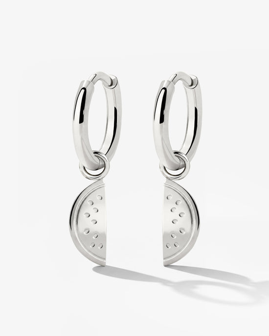 Melony Hoop Set Small Argento