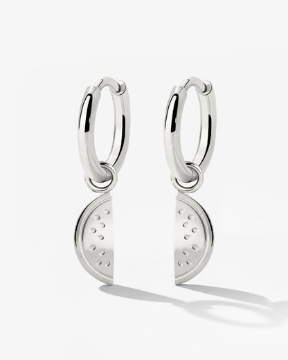 Melony Hoop Set Small Argento