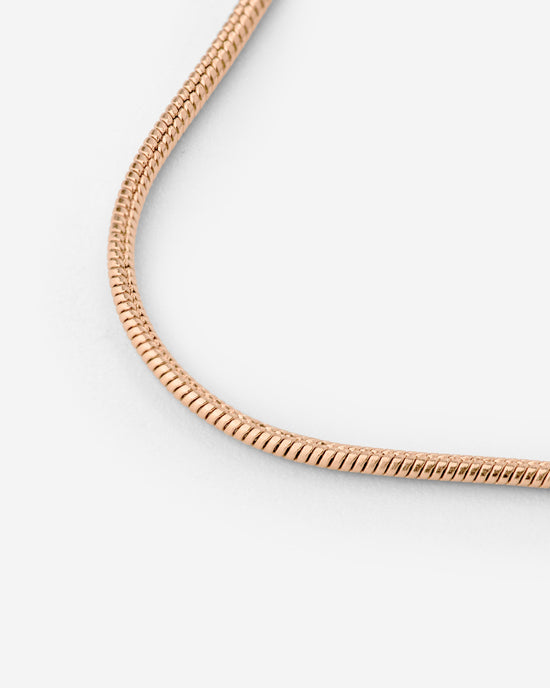 Slim Round Snake Collana