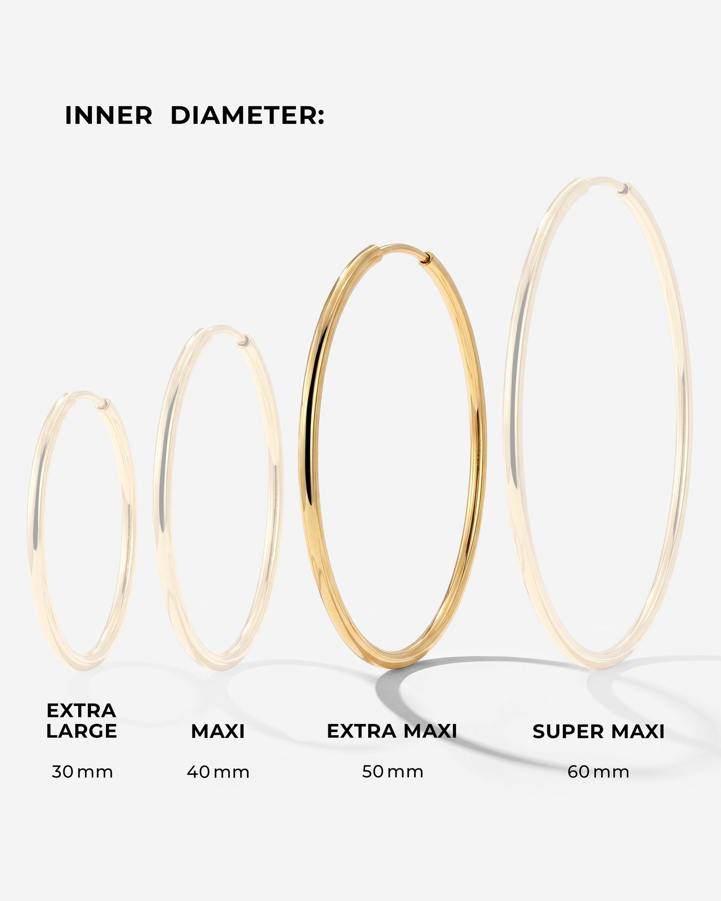 Extra Maxi Hoops Oro