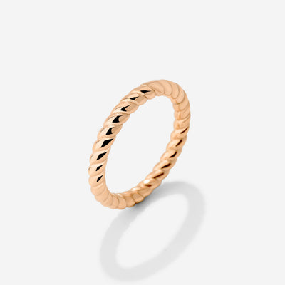 Endless Twist Anello Oro Rosa