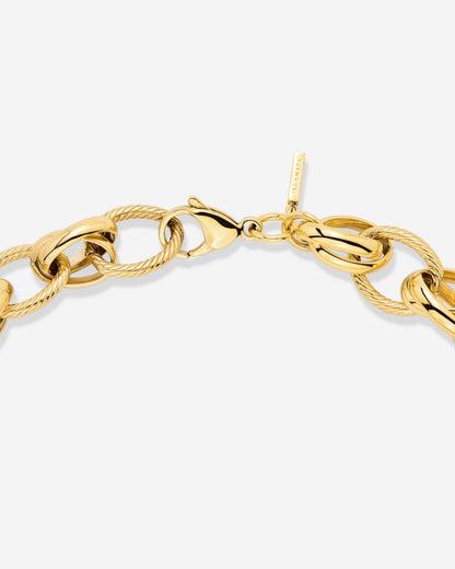 Chunky Twisted Links Collana Oro