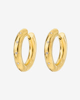 Cute Stargaze Hoops Medium Oro