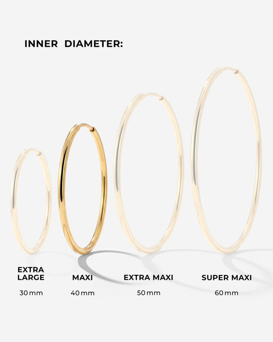 Maxi Hoops Oro