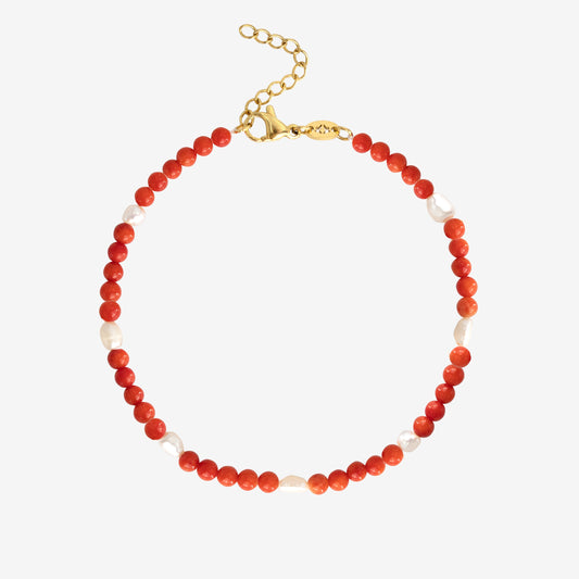 Coral Color Cavigliera Oro