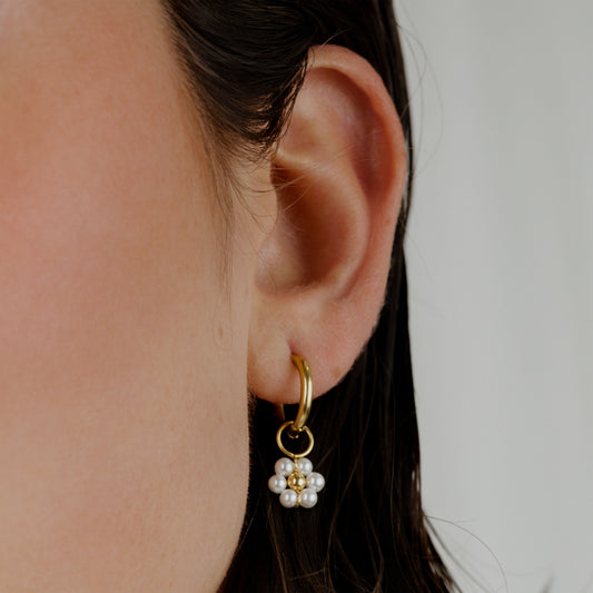 Daisy Hoop Set Small Oro