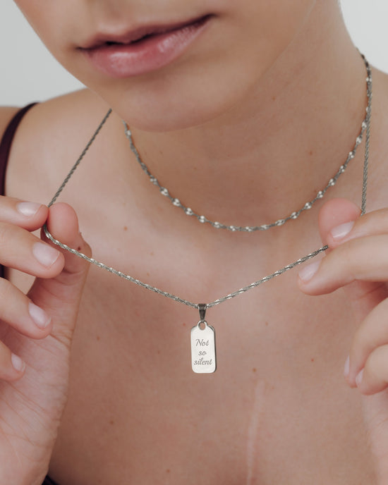 Not so silent Collana Argento