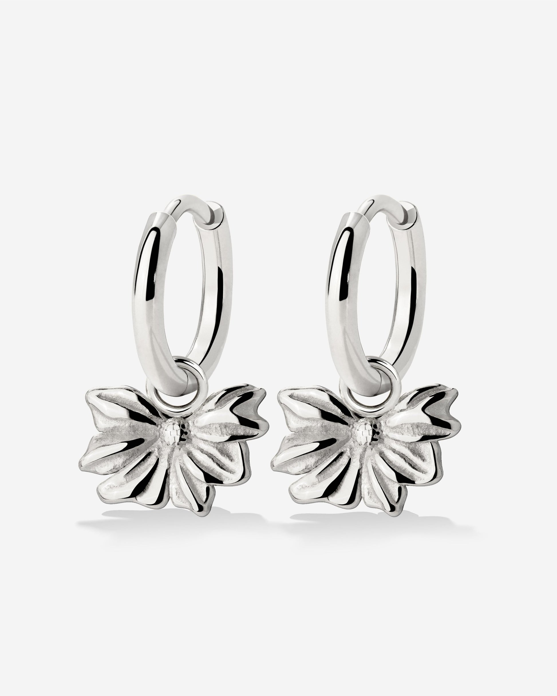 Eternal Bloom Hoop Set Small Argento