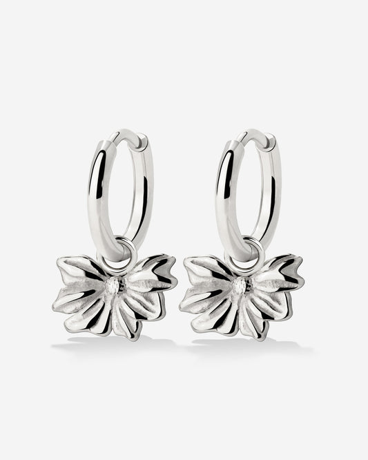 Eternal Bloom Hoop Set Small Argento