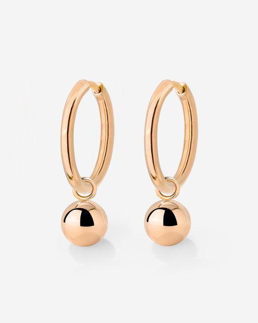 Bubbly Hoop Set Medium Oro Rosa