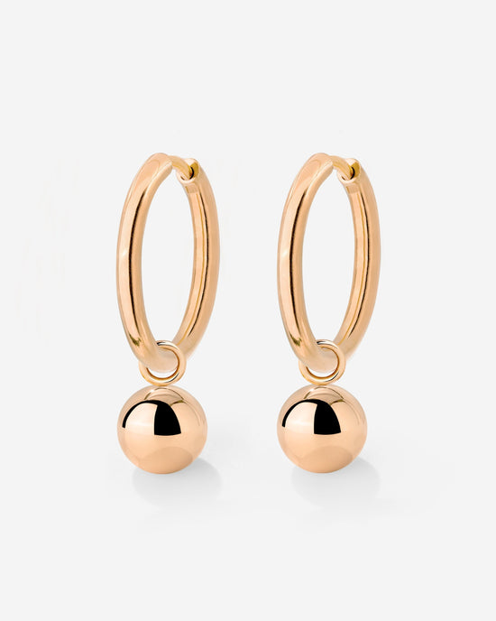 Bubbly Hoop Set Medium Oro Rosa