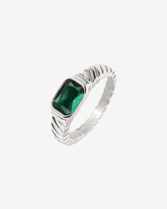 Brilliant Emerald Anello Argento