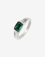 Brilliant Emerald Anello Argento