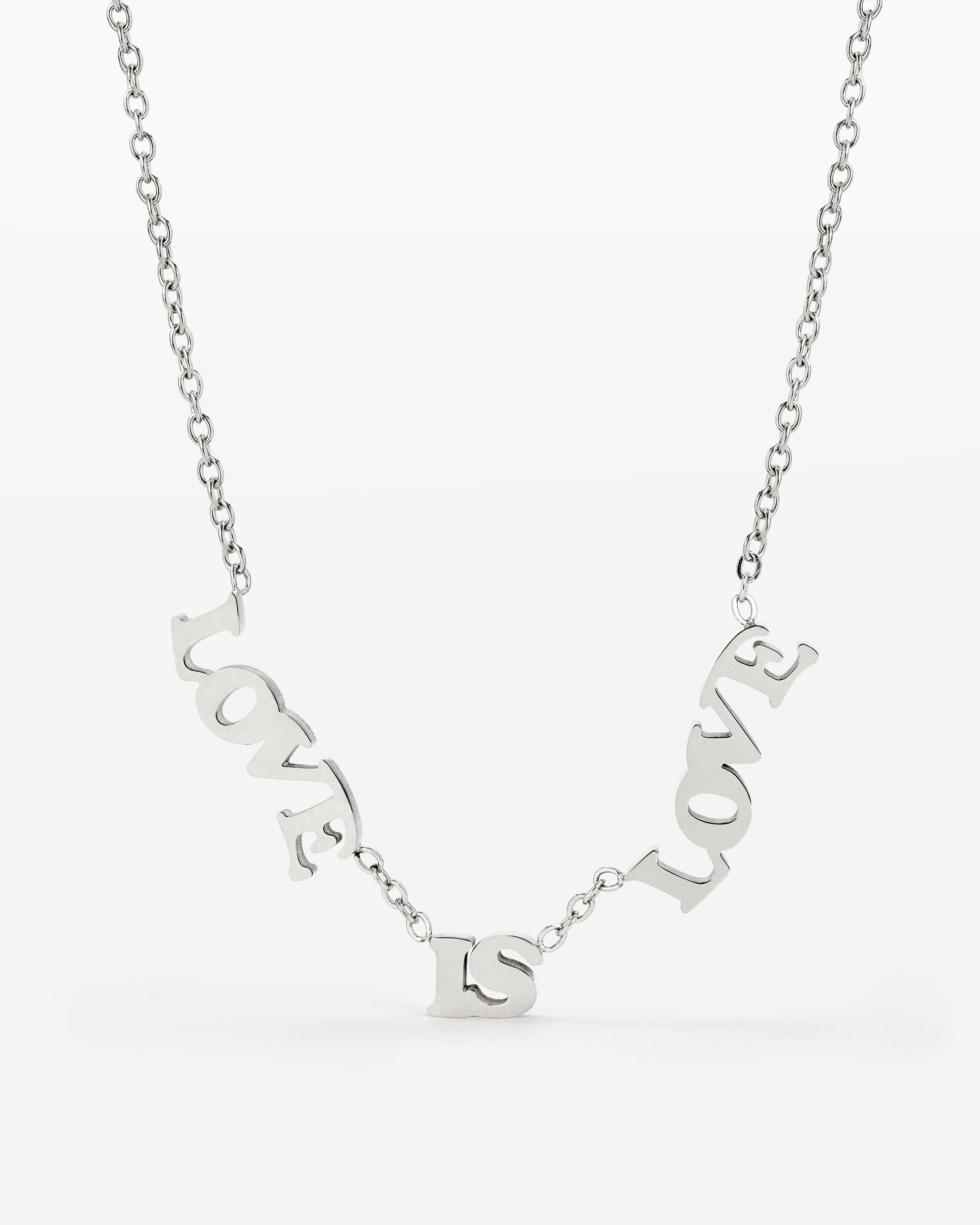 Love is Love Collana Argento