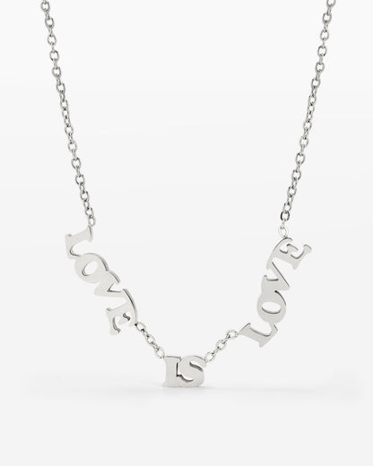 Love is Love Collana Argento