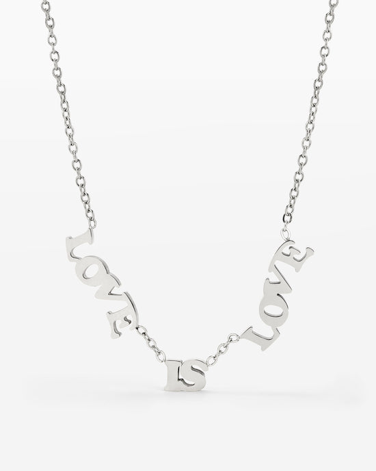 Love is Love Collana Argento