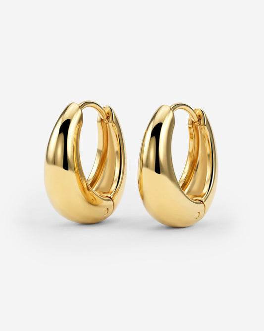 Gilded Curve Hoops Oro