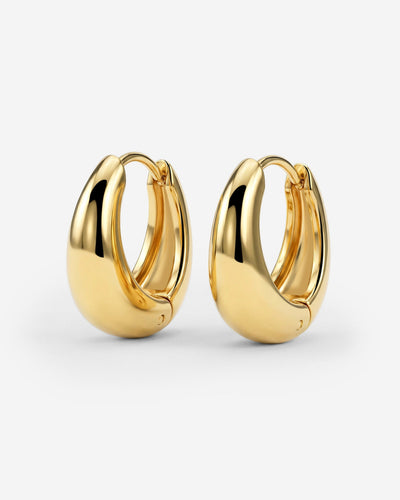 Gilded Curve Hoops Oro