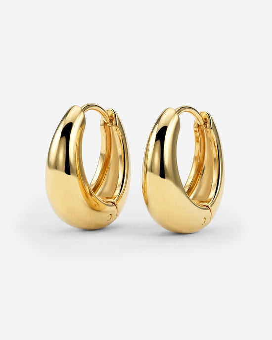 Gilded Curve Hoops Oro
