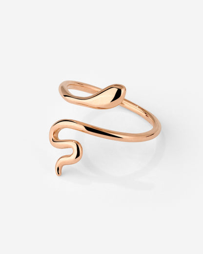 Slim Snake Anello Oro Rosa