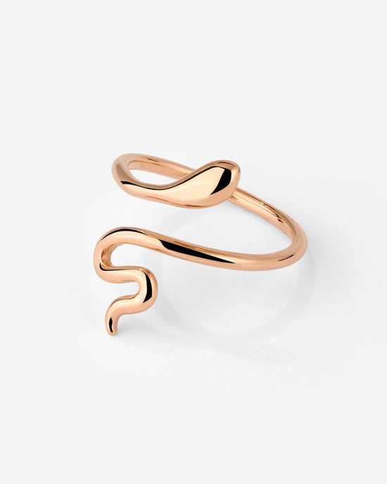 Slim Snake Anello Oro Rosa