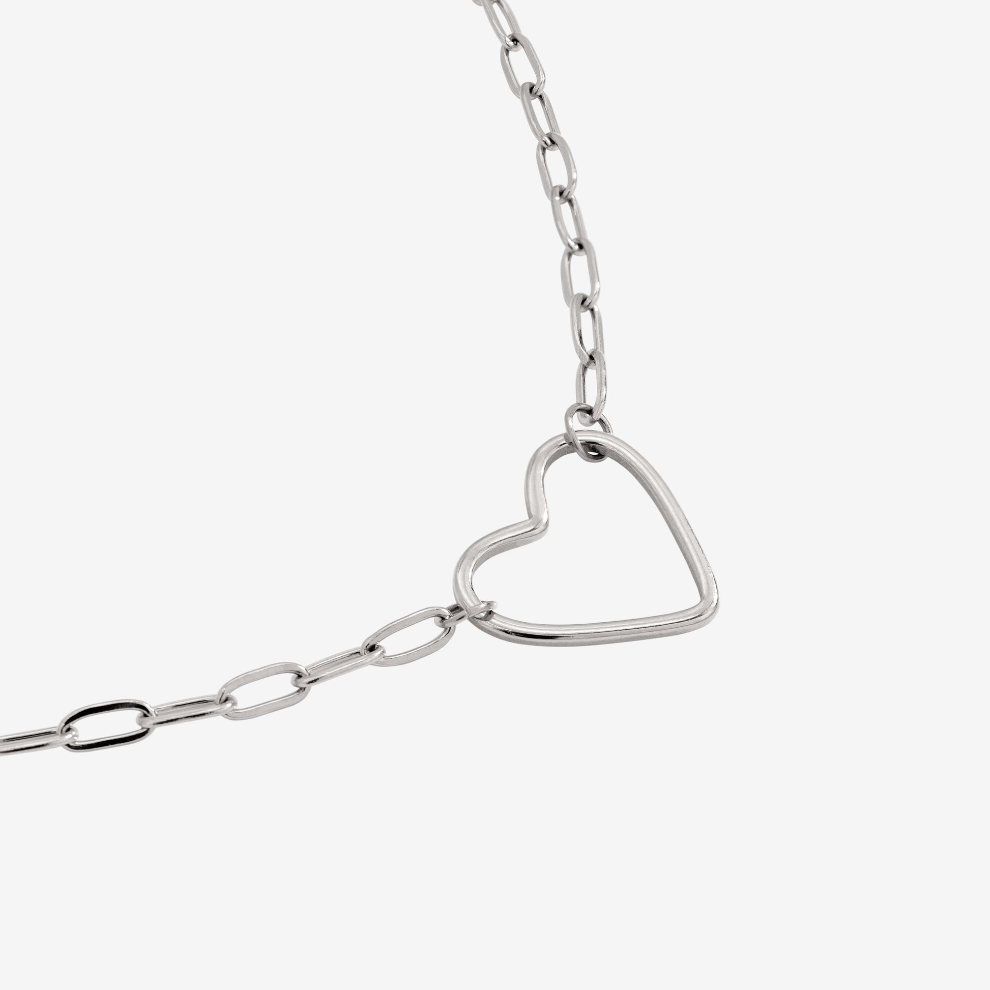 Loving Heart Collana Argento