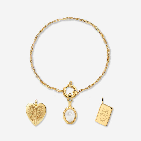 Singapore Chain Charm Bracciale Set