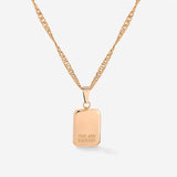 You are enough Collana Oro Rosa
