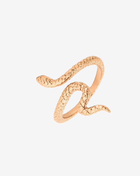 Lola Selflove Snake Anello Oro Rosa