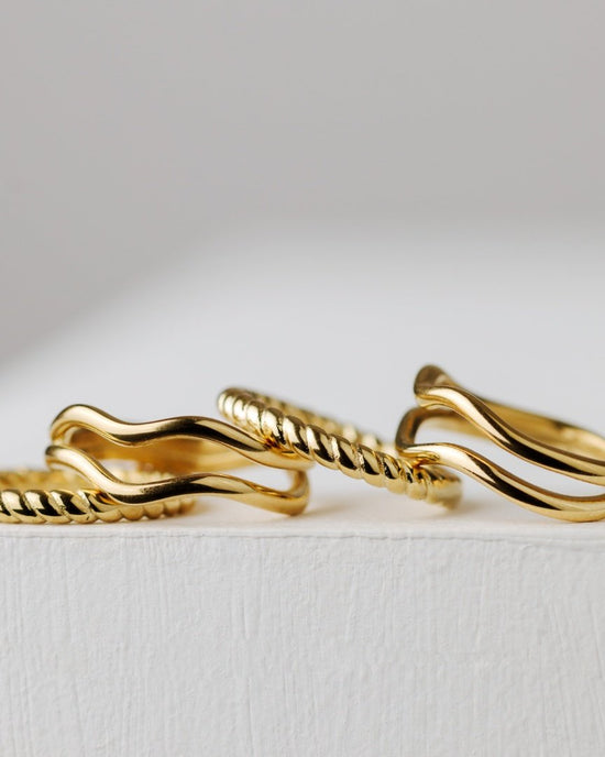 Endless Twist Anello Oro Rosa
