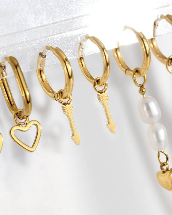 Cupid Arrow Hoopies Argento