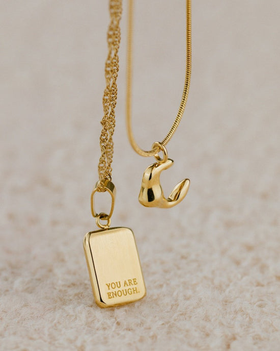 You are enough Collana Oro Rosa