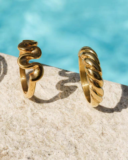 Towel Twist Anello Oro