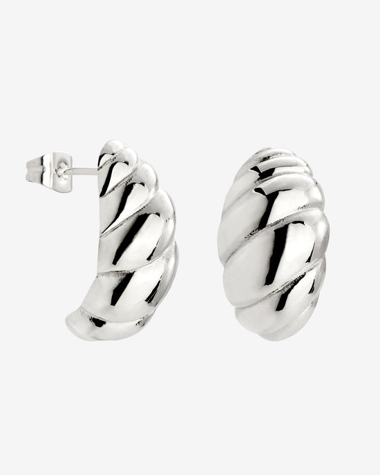 Bold Croissant Orecchini Argento
