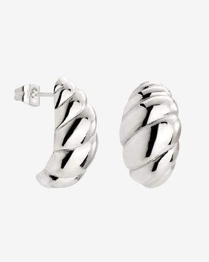 Bold Croissant Orecchini Argento