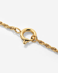 Rope Chain Charm Collana Set