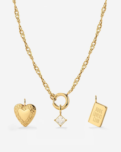 Singapore Chain Charm Collana Set