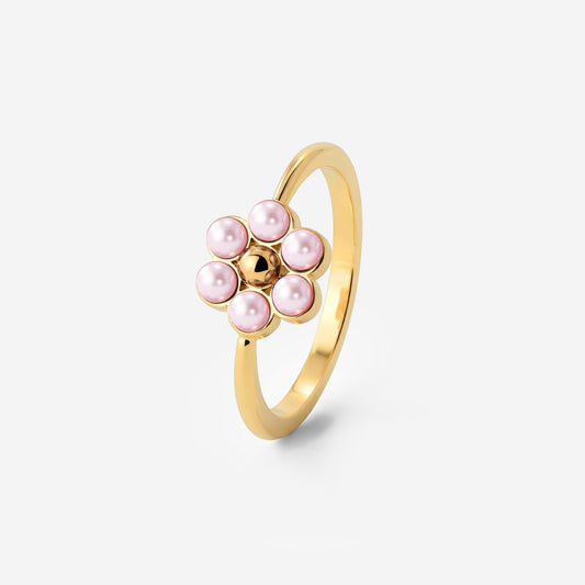Pretty Pink Daisy Anello Oro