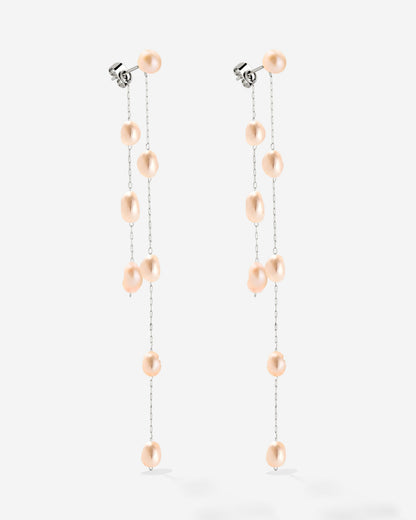 Blush Pearl Fall Orecchini Argento