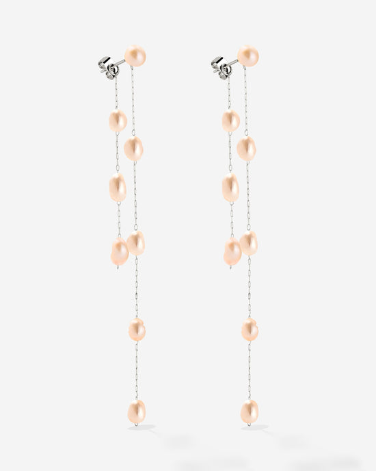 Blush Pearl Fall Orecchini Argento