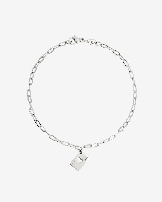 Ace Up the Sleeve Bracciale Argento