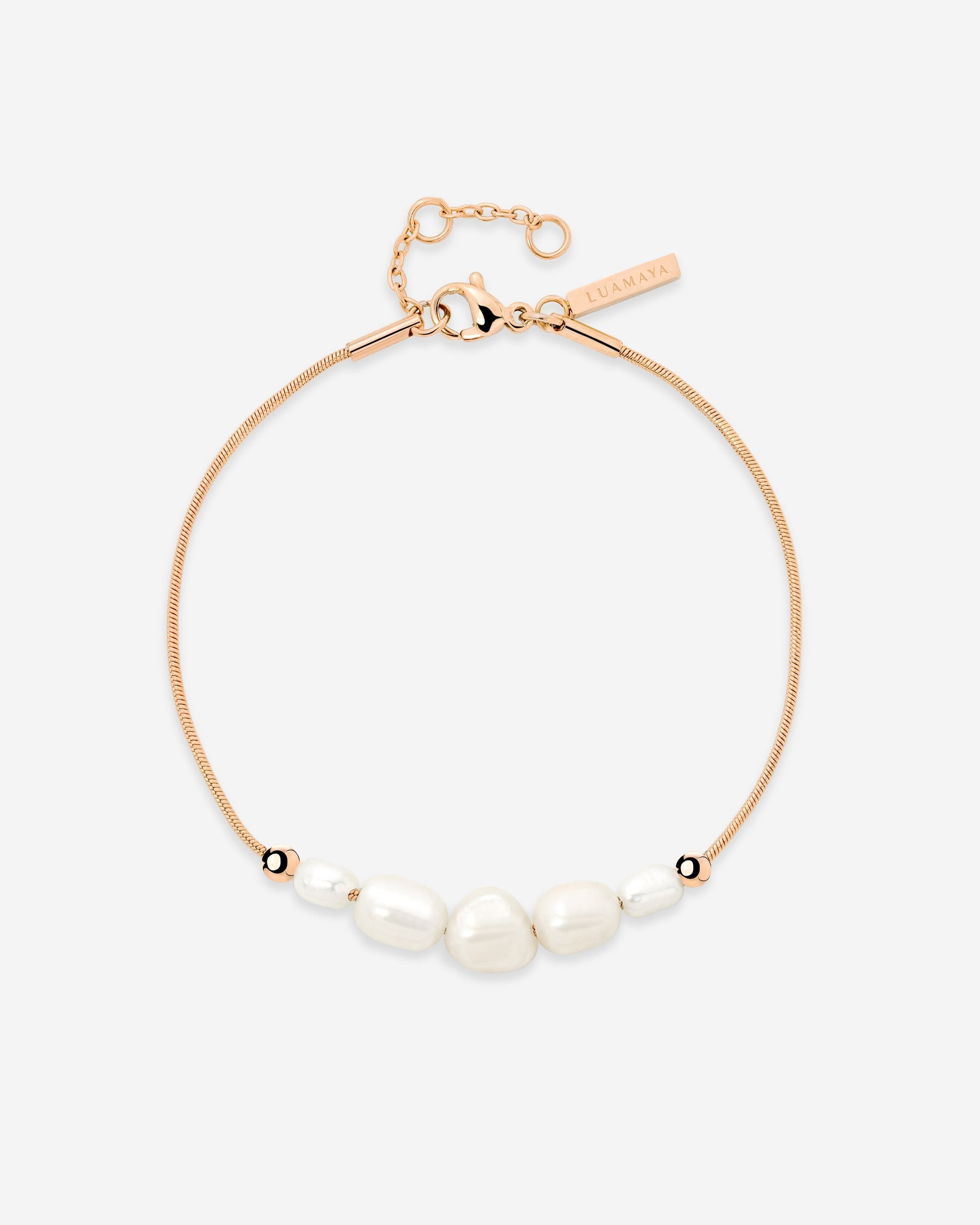 Pearlessence Bracciale Oro Rosa